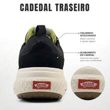 Tênis Urban Sneaker New Akion Unissex Preto Casual Moderno Streetwear Confortável Dia a Dia - Preto e Branco 2967 - Visão 7