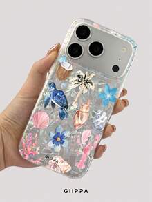 GIIPPA 1pc Turtle Pattern Design Phone 17 Pro Max Phone Case, Compatible With Phone 16 Pro Max, 15 Pro Max, 14 Pro Max, Korean Style High-End Fashion Fun Phone Case, Compatible With 11/12/13/14/15/16 Pro Max Plus, Elegant Design Suitable For Men And Women, Perfect Gift For Girlfriend For Christmas, Valentine's Day, Easter, Wedding Season And Birthday! - Multicolor - View 4