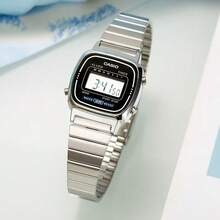 Casio A168WG-9EF 金色數位手錶，經典方形中性復古腕錶，附鬧鐘、秒錶、LED燈、防水，含錶帶 - 均碼 - 查看 15