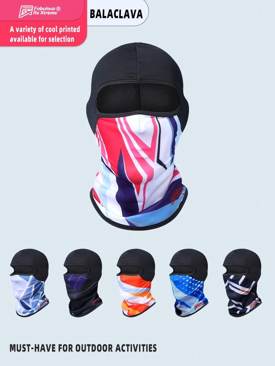 Fabulous Be Xtreme Ice Silk Quick-Dry Cycling Headwear Unisex Breathable Sun Protection Face Mask Outdoor Motorcycle Running Windproof Dustproof Face Neck Gaiter - Multicolor - View 1