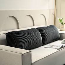 1 buah Bantal Sofa Ruang Tamu Kombinasi Sandaran Punggung, Bantal Penyangga Pinggang Empuk, Bantal Punggung Segitiga, Desain Minimalis, Cocok Untuk Kantor - Dark Grey - View 3