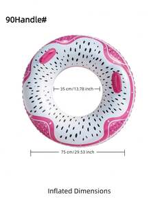 Adult Inflatable Swim Ring, Fruit Print Pool Float, Watermelon/Lemon/Lime/Orange/Kiwi/Dragon Fruit PVC Floating Ring - Dragon Fruit Swimming Ring - View 12