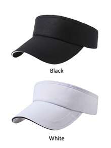 1pc Women's Sun Hat, Tennis Golf Sun Hat, Solid Color Summer Hat With UV Protection And Breathable Mesh, Adjustable Lightweight Ponytail Friendly Design, Suitable For Outdoor Sports, Multiple Colors Available - Multicolor - View 28
