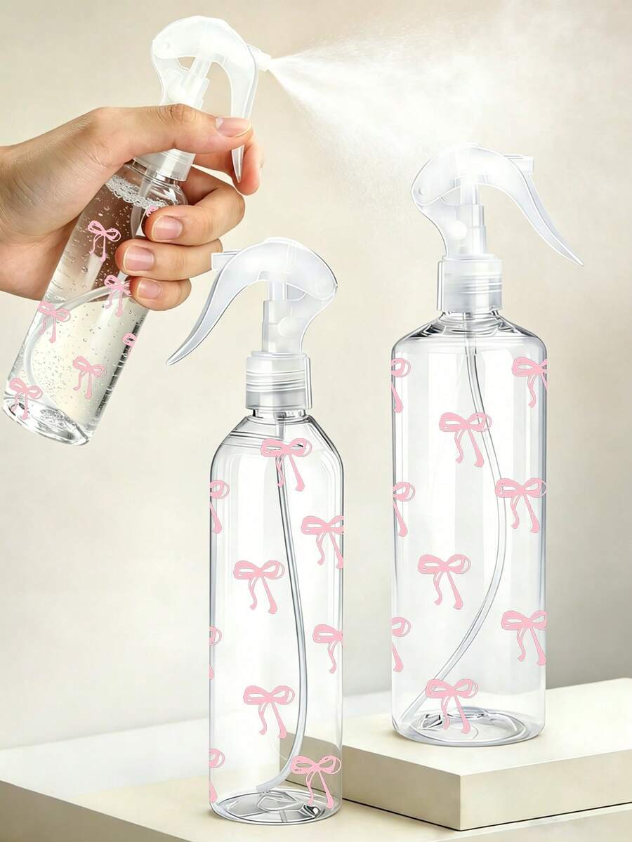 Botol Semprot Perjalanan Isi Ulang Motif Pita, Botol Semprot Kabut Halus Multifungsi Cocok untuk Perjalanan dan Perjalanan Bisnis, Penghapus Riasan, Botol Semprot Rambut yang Dapat Digunakan Kembali, Digunakan untuk Penataan Rambut, Pembersihan, Tanaman, Pelembap Wajah