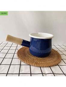 1pc Enamel Enameled Pot With Double Handles, Soup Pot, Stew Pot With Lid, Non-Stick, Compatible With Gas And Induction Cookers, Tang Xiao Chu Thickened Enamel Enameled Soup Pot, Double Handle Enameled Pot, Home Stew Pot, Flat Bottom Pot, Instant Noodle Pot, Lard Storage Pot, Milk Pot, Tea Pot, Instant Noodle Pot, 1pc Enameled Slanted Edge Pot Without Lid With Spout And Scale, Single Handle Wooden Handle Milk Pot, Noodle Pot, Instant Noodle Pot, Baby Food Pot, Oulijia Enamel Enameled Vintage Enameled Single Handle Small Milk Pot, Noodle Pot, Soup Pot, Instant Noodle Pot, Cooking Pot, Japanese Enameled Milk Pot, Single Handle Pot, Milk Pot With Scale, No Coating, Induction Cooker And Gas Stove Soup Pot - View 16