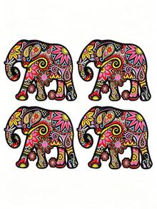 1pc/2pcs/3pcs/4pcs Colorful Cartoon Animal Elephant Badge Polyester (Polyester) Textile DIY Embroidery Patch All Season Clothing Apparel Shoes Hats Accessories - Multicolor - View 12