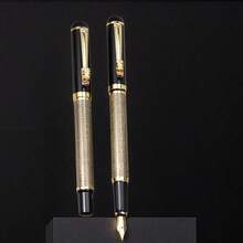 Single Antique-Style Bronze Metal Dragon-Head Fountain Pen / Vintage Chinese-Style Fine-Nib Calligraphy Pen (Includes Ink Cartridge And Converter) / Ideal Business Gift For Professionals / Suitable For Business Signing. - Fountain Pen - View 4