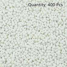 400 pièces de perles acryliques de couleur mélangée en forme de cacahuète avec trou, matériel pour la fabrication de bijoux DIY, collier, bracelet, accessoires perlés faits main - Perles de cacahuètes colorées à faire soi-même - Voir 19