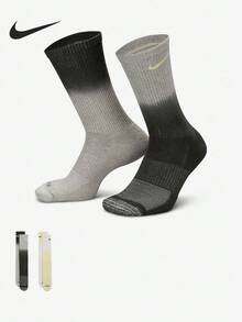 Nike/Nike Authentic Winter New Fashion Breathable Sports Mid-Calf Socks 2 Pairs FQ1355-901 - FQ1355-901 - View 2