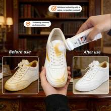 100ml White Shoe Whitening & Brightening Liquid, Stain Removal & Cleaning, Suitable For White Shoes And Bags, Excellent Gift Choice - White - View 4