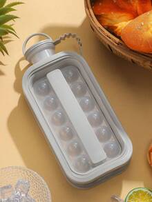 1pc Ice Ball Maker Water Bottle With Lid, Portable Silicone Tray And Water Bottle 2-In-1, Multi-Cavity Mold, Tray, Ice Ball, Ice Maker, Ice Cube, Ice Bag, Suitable For Home Bar Party, Easy Release Ice Maker, Suitable For Drinks, Juice, Whiskey, Summer Travel Essential - Multicolor - View 12