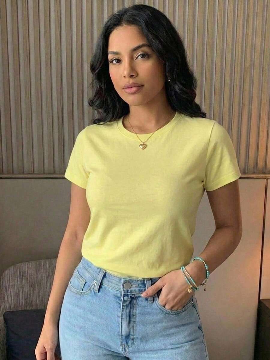 Women T-Shirts - Yellow - View 1