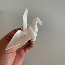 Handkerchief To Origami Crane Magic Prop, Romantic Confession Close-Up Stage Magic Performance Supplies - Red - View 9