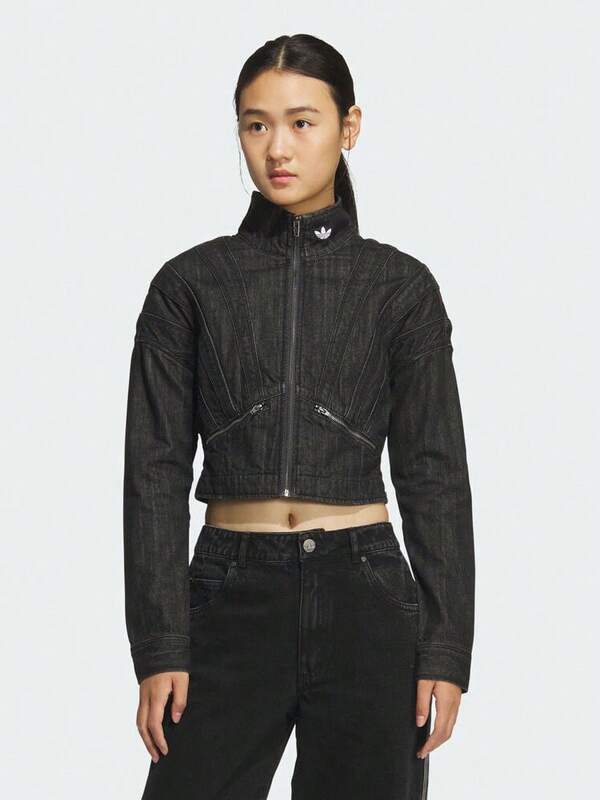 Adidas Originals Women's Denim Jacket Sporty Denim Jacket KH1185