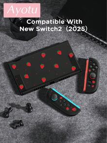 Ayotu Casing TPU Ultra Tipis Motif Stroberi & Polkadot Merah untuk Switch OLED/Lite/New Switch2 (2025). Kompatibel dengan Dock, Tidak Perlu Dilepas. Tahan Benturan & Debu. Tersedia Berbagai Warna. Romantis Musim Semi, Gaya Pedesaan, Hari Valentine, Tahun Baru, Kembali ke Sekolah. - View 18