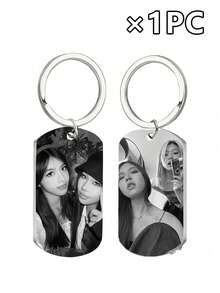 Llavero de metal personalizable, impreso con tu foto y texto, 4 estilos y 4 colores disponibles, paquete de 1 pieza, 3 piezas o 5 piezas. Perfecto como llavero, decoración de mochila, regalo de cumpleaños, regalo de aniversario y regalo del Día de San Valentín. - Multicolor - Ver 37