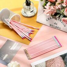 16pcs HB Graphite Pencil Set (With Eraser) - Suitable For School, Art, Office, Drawing, Sketching, Learning - Wooden Pencils, Random Color - Sets - View 4