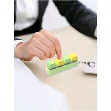Adult Stress Relief Keyboard (6pcs/Set) - Colorful Keycaps, PC Material, Anxiety Relief Keychain, New Product, Anime Game Pillow - Multicolor - View 3