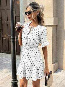 Women Plus Size Sports Dresses - Blanco - View 2