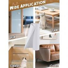 1 Roll Anti Cat Scratch Furniture Protector Tape Self-Adhesive PVC Transparent Tape Couch Guard Pads Stickers For Couch Sofa,Pet Supplies Cat Scratch ,Cat Accessories - 20*300cm - View 5