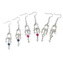 Pendientes de estrella en forma de corazón - AQ-967 - Ver 5
