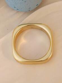 3件組金色手鐲套組，優雅極簡手鐲組合，可疊戴或單獨佩戴，適合日常穿著與度假 - 金色 - 查看 4