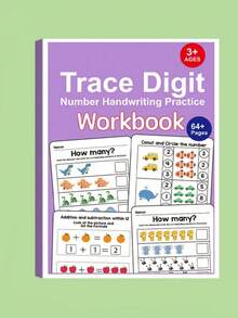 64-Page Fun Math Workbook, Featuring Transportation, Forest Animals, Marine Life, And Fruit/Plant Elements, Easy For Quick Recognition - Multicolor - View 14