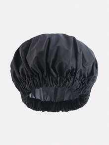 1pc Women's Waterproof Shower Cap, Solid Color Polyester (Polyester) Waterproof Hat Suitable For Daily Use - Multicolor - View 13
