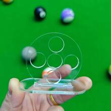 1pc/2pcs Billiard Training Aid, Billiard Cue Aiming Trainer, Snooker Sports Training Tool, Improve Accuracy And Skill, Durable Acrylic Material, Suitable For Billiard Enthusiasts, Billiard Accessories - White - View 7