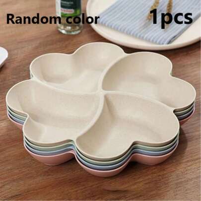 Plateau divisé en forme de cœur créatif, peut être utilisé comme assiette à collation, assiette à dessert, assiette à fruits et assiette à bonbons. Parfait pour le salon, le KTV, le bar et d'autres occasions, également idéal comme plateau à bijoux et plateau de service multi-compartiments.