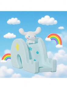 官方授權 Sanrio 角色滑動式手機支架，多角色可調角度桌面裝飾，適用居家與辦公室，Hello Kitty 房間裝飾，成人桌面收納架，14 歲以上 - 淺藍色 - 查看 5