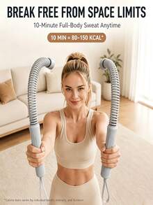 Entrenador de brazos inalámbrico, cuerda de batalla para entrenamiento de fuerza, accesorio de fitness para el hogar, cuerda de fitness inalámbrica unisex, adecuada para construcción muscular, pérdida de peso, entrenamiento de fuerza, gimnasio, hogar y viajes - Multicolor - Ver 2
