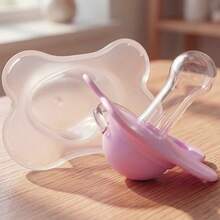 2pcs/Pack Butterfly-Shape Baby Pacifier Soother With Cover For Daily Use(Cherry Round Nipple) And Night Use(Thumb Nipple) - Multicolor - View 6