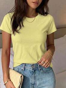 Women T-Shirts - Yellow - View 2