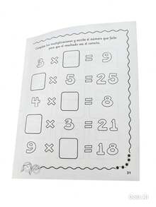 Learning To Multiply – Workbook – Training And Fun For Children. Ideal Educational Supplement To Accompany Children On Their Learning Journey - Single Book - View 2