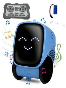 1pc Children Robot Toy, Smart Rechargeable Robot With Voice Control, Dialogue Recording, Touch Sensor, Early Education Programming, Interactive Toy For Boys And Girls, Birthday Gift, Christmas Gift, Easter Gift, Suitable For 3-4-5-6-7-8-9-10-11-12 Years Old - Multicolor - View 4