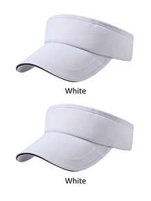 1pc Women's Sun Hat, Tennis Golf Sun Hat, Solid Color Summer Hat With UV Protection And Breathable Mesh, Adjustable Lightweight Ponytail Friendly Design, Suitable For Outdoor Sports, Multiple Colors Available - Multicolor - View 22