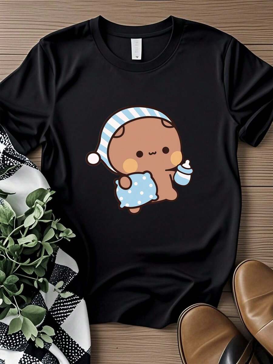 Women T-Shirts - 黑色 - 查看 1