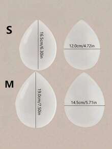 2pcs/Set Women's Sexy Invisible Reusable Silicone Butt Pads, Lift Buttocks Curves From Both Sides, Shape Body, Support Buttocks, Make Buttocks Look Larger, Suitable For Women Of All Body Types - Clear - View 6