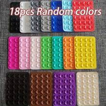 18pcs Random Color Portable Removable Square Universal Phone Suction Cup Phone Holder, Super Strong Silicone Anti-Slip Phone Case Hanging Hands-Free Selfie And Video Accessory, Multi-Functional Phone Accessory Suitable For All Models - Multicolor - View 10