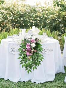 Italian Ruscus Greenery Stems, Artificial Green Leaf Garland, Artificial Vine Hanging Bouquet, Suitable For Wedding Arch Bouquet Filler, Table Centerpiece, Home Decor, Roses, Decorative Roses, Decorative Style, Party And Holiday Decor, Bohemian Style, Bedroom Decor Accessories, Valentine's Day Decor Gift, Roses, Mother's Day, Spring Decor - Green - View 6