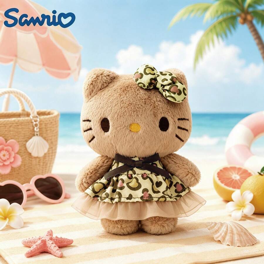 SANRIO 1個三麗鷗棕色Hello Kitty絨毛娃娃背包吊飾,生日禮物、紀念品、派對小禮 - 棕色 - 查看 1