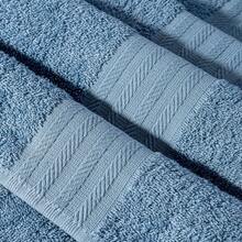 12 Pezzi Lavette 30x30 cm, Asciugamani Piccoli da Viso in 100% Cotone ad Anello, Mini Asciugamani Ospiti Morbidi Ultra Assorbenti per Casa, Bagno e Trucco - blu polveroso - Visualizzare 3