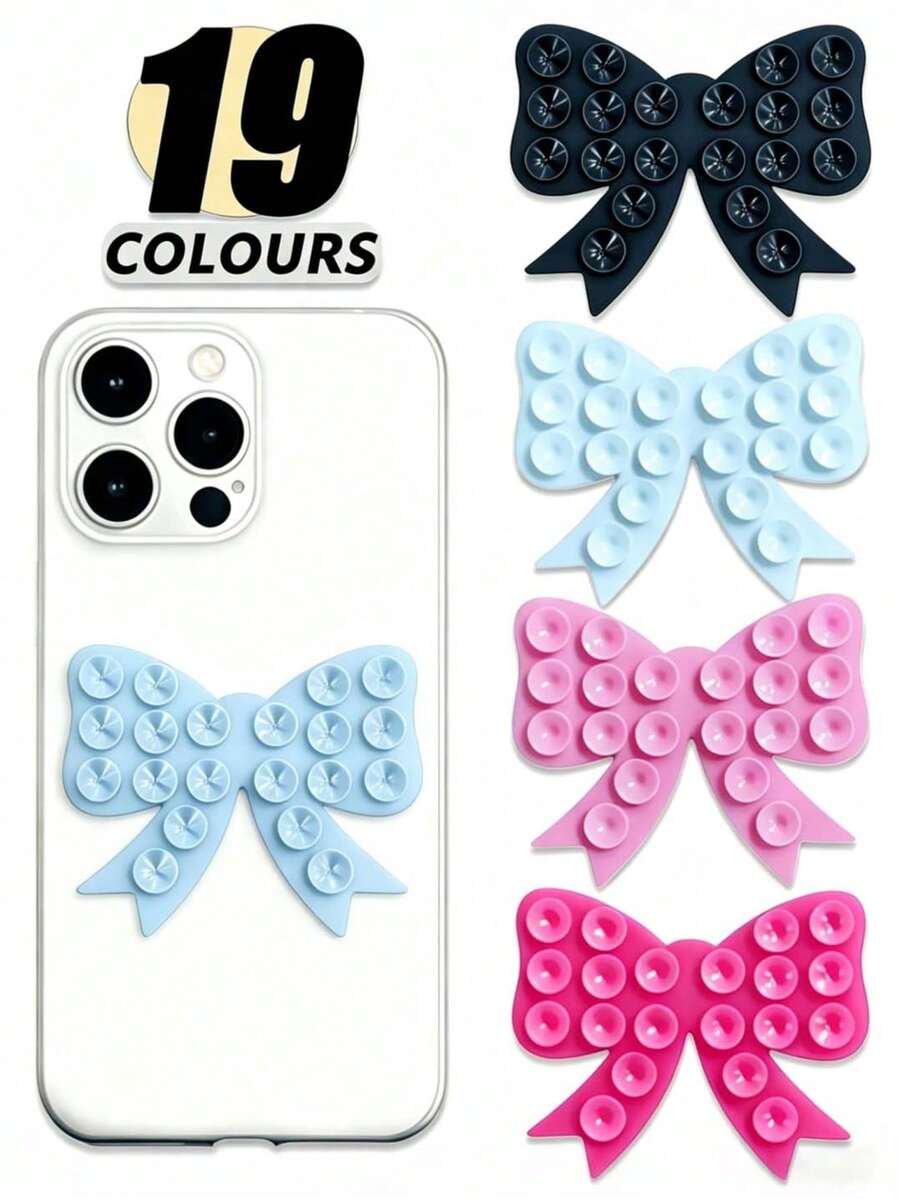 1pc Silicone Suction Cup Phone Case Stand, Double-Sided Silicone Phone Handle, Stronger Suction, Suitable For Phones, Hands-Free Phone Stand Accessory, Convenient For Selfies And Video Recording, Compatible With Most Smartphones, Mother's Day Gift
