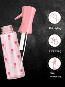 Bow Pattern Transparent PET Refillable Travel Spray Bottle - Multi-Purpose Fine Mist Spray Bottle, Suitable For Travel, Business Trips, Makeup Remover Dispensing, With Continuous Spray Function, Widely Used For Hair Styling, Cleaning, Plant Care And Facial Moisturizing. - Multicolor - View 6