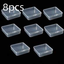 Caja de almacenamiento de plástico con rejilla de clasificación, organizador de cables, estante de almacenamiento de cables de alimentación, caja organizadora de escritorio, caja de almacenamiento de pegatinas, útiles escolares esenciales para la vuelta al colegio - Multicolor - Ver 10