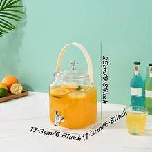 Plastic Beverage Dispenser Jar For Infused Water,Iced Tea,Lemonade,Party Kitchen Us Perfect For Homemade Fruit Water,Cold Tea,Punch,Sangria,Suitable For Home Kitchen,Backyard BBQ,Wedding,Picnic And Outdoor Party Drink Station. - Multicolor - View 14