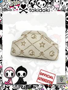[TOKIDOKI]Cartoon IP Pattern Clutch Bag, Party Gathering Evening Bag, Daily Cosmetic Storage Bag, Foldable Portable Clasp Design, Suitable As Gift For Friends, Holiday Gift, Party Gathering - Multicolor - View 5