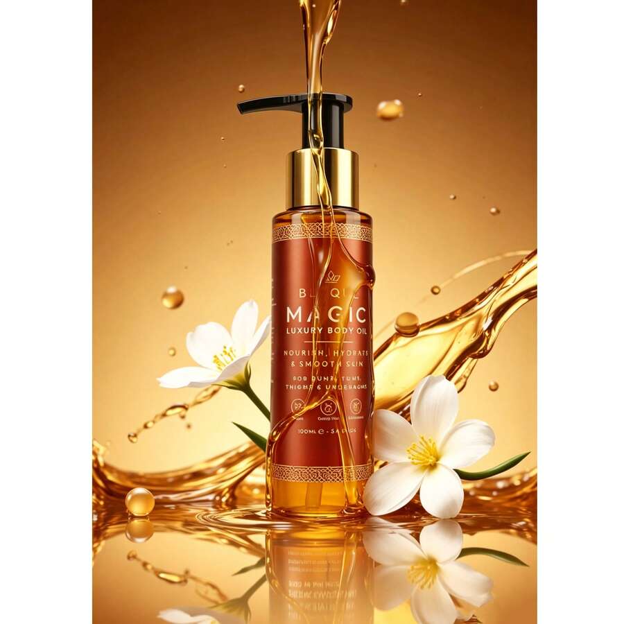 After Shower Body Oil For Women, Hydrating Skin Care For Full Body That Plumps, Tightens, And Firms Skin With Natural Ingredients, Luxury Spa Gifts - Pack Of 1