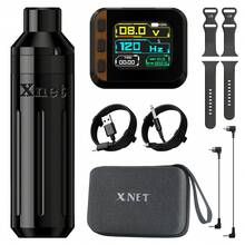 XNET قلم وشم دوار Claws-S قطعة واحدة، لاسلكي بطاقة 1600mAh، طاقة ساعة، ضربة 3.5 مم، آلة وشم مكياج، قلم وشم - متعدد الألوان - مشاهدة 1